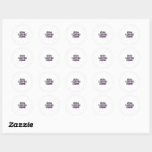 Minimalistische koffie typografie quote sticker (Vel)