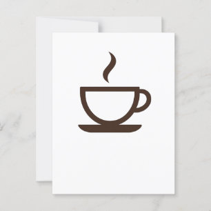 ☕ Minimalistische koffiebeker – Barista & Café Vib Briefkaart