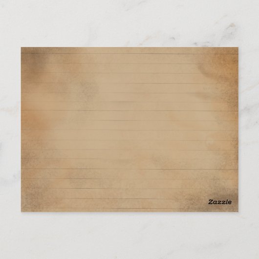 Minimalistische koffiebeker gestreept patroon – Mo Briefkaart (Achterkant)