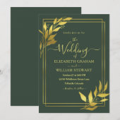 Minimalistische koninklijke grenzen Moderne botani Kaart (Voorkant / Achterkant)