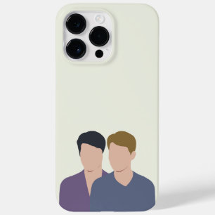 Minimalistische koppelkunst moderne esthetiek Case-Mate iPhone 14 pro max hoesje