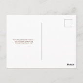 Minimalistische Koraal Nationale Verpleegstersdag  Briefkaart (Achterkant)