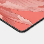 Minimalistische koraalcactus bloei bureaumat (Hoek)