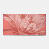 Minimalistische koraalcactus bloei bureaumat (Voorkant)