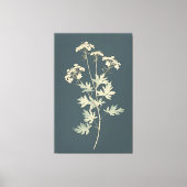 Minimalistische koriander bladeren canvas afdruk (Voorkant)