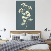 Minimalistische koriander bladeren canvas afdruk (Insitu (Slaapkamer))