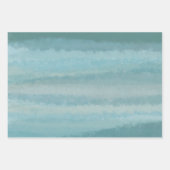 Minimalistische kraakbedekking Blauwgroen Aqua Blu Inpakpapier Vel (Voorkant 3)