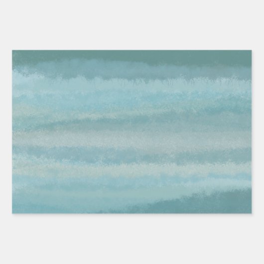Minimalistische kraakbedekking Blauwgroen Aqua Blu Inpakpapier Vel (Voorkant 3)