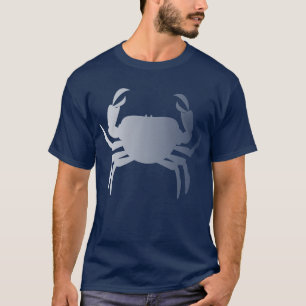 Minimalistische Krab Kreeft Schaaldier T-shirt