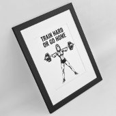 Minimalistische krachttraining Motivatie Poster