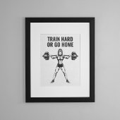Minimalistische krachttraining Motivatie Poster