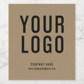Minimalistische Kraft Business Logo Wijnflesetiket Wijn Etiket