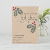 Minimalistische kraft heilige bes corporate vakant kaart (Staand voorkant)