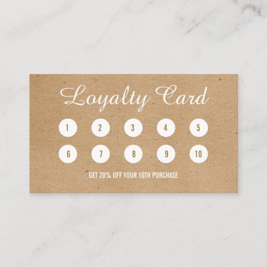 Minimalistische Kraft Modern Professional Loyalty  (Voorkant)