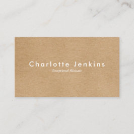 Minimalistische Kraft moderne afspraakkaart Visitekaartje