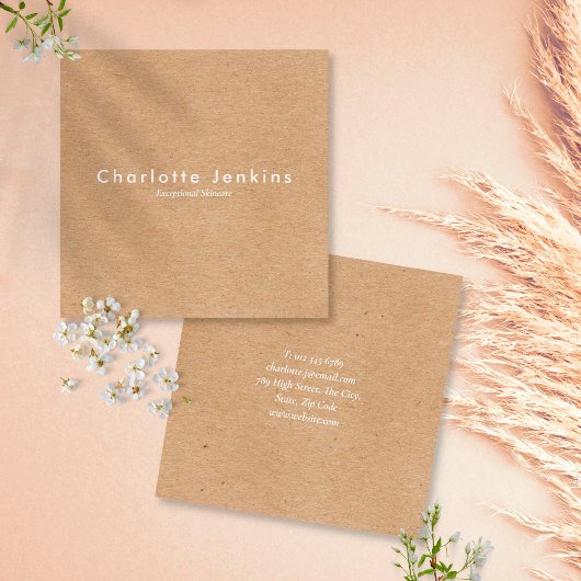 Minimalistische Kraft moderne professional Vierkante Visitekaartje