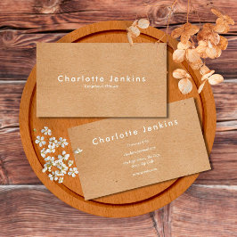 Minimalistische Kraft Moderne Professional Visitekaartje