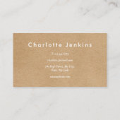 Minimalistische Kraft Moderne Professionele Foto Visitekaartje (Achterkant)