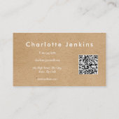 Minimalistische Kraft moderne professionele QR-cod Visitekaartje