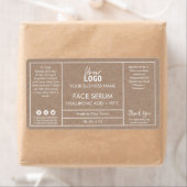 Minimalistische Kraft Serum Labels (Insitu)