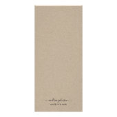 Minimalistische Kraft stijl diensten menu prijslij (Achterkant)