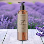 Minimalistische kraft waterdichte cosmetica fleset sparkling wijnetiket