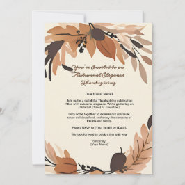 Minimalistische Krans Thanksgiving Dankbaarheid Kaart