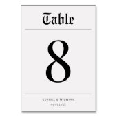 Minimalistische krantenstijl Elegante bruiloft Kaart (Achterkant)