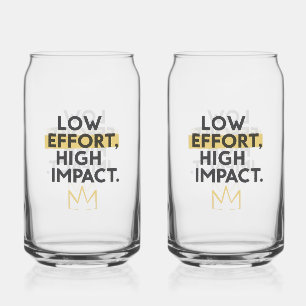Minimalistische Kroon "Minder inspanning, maximale Blikvorm Glas