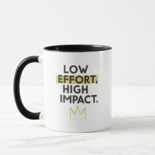 Minimalistische Kroon "Minder inspanning, maximale Mok