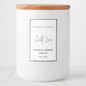 Minimalistische Kruidenbad Label Voedselcontainer Etiket (Voorkant)