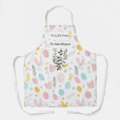 Minimalistische Kruidenfluisteraar met pastel abst Schort (Voorkant)