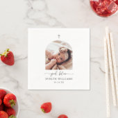 Minimalistische kruisfotoboog gepersonaliseerde do servet (Insitu)