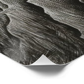 Minimalistische kunst aan de berglijn perfect poster (Hoek)