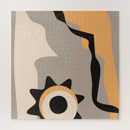 Minimalistische kunst aan de muur legpuzzel (Verticaal)