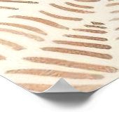 Minimalistische kunst Abstracte vrouw jurk geometr Poster (Hoek)