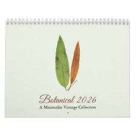 Minimalistische Kunst Botanische Agenda 2026 Kalender