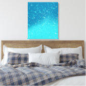 Minimalistische kunst: Gebroken ijs Canvas Afdruk (Insitu (Slaapkamer))