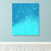 Minimalistische kunst: Gebroken ijs Canvas Afdruk (Insitu (Houten vloer))