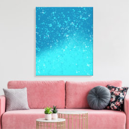 Minimalistische kunst: Gebroken ijs Canvas Afdruk