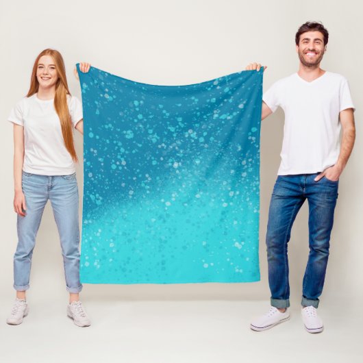 Minimalistische kunst: Gebroken ijs Fleece Deken (In situ)