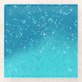 Minimalistische kunst: Gebroken ijs Glazen Onderzetter