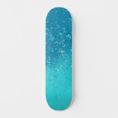Minimalistische kunst: Gebroken ijs Persoonlijk Skateboard (Voorkant)