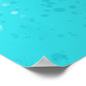 Minimalistische kunst: Gebroken ijs Poster (Hoek)