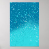 Minimalistische kunst: Gebroken ijs Poster (Voorkant)