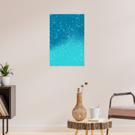 Minimalistische kunst: Gebroken ijs Poster