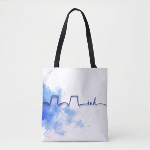 Minimalistische kunst   Inhalatietherapeut ontwerp Tote Bag