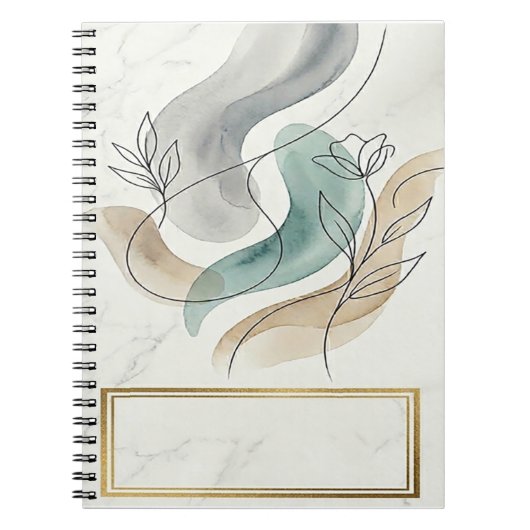 minimalistische kunst notitieboek (Voorkant)