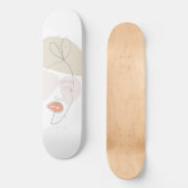 Minimalistische kunst persoonlijk skateboard (Voorkant)