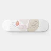 Minimalistische kunst persoonlijk skateboard (Horizontaal)